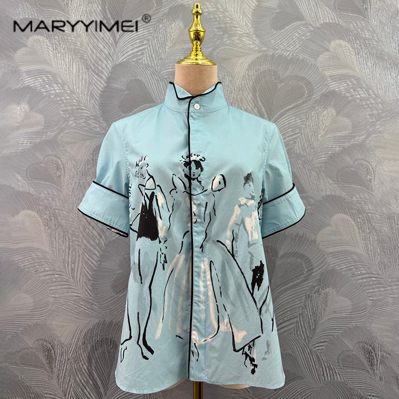 Summer Edit Clothing - MARYYIMEI Fashion printed women's clothing character