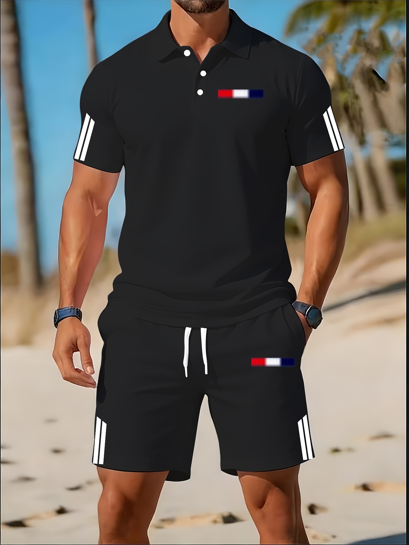 Summer Clothing Design - 2026 Summer Men's Polo Shirt Set