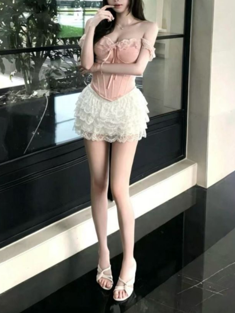Summer Clothing In French - French Elegant Women's Clothing Sets Off