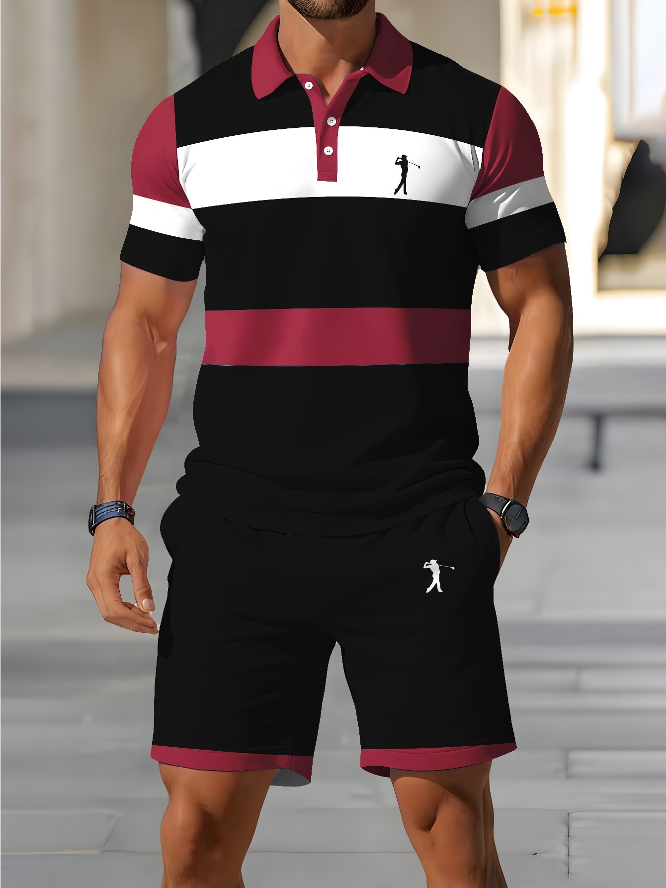 Summer Clothing Design - 2026 Summer Men's Polo Shirt Set