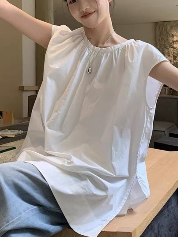 Sleeveless Blouses Women Vinta - Summer Clothing In French review and price