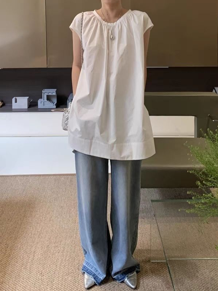 Sleeveless Blouses Women Vinta - Summer Clothing In French review and price