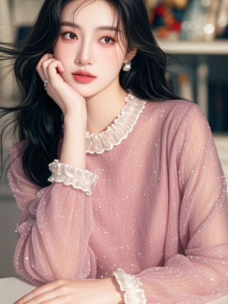 French Sweet Blouses Ruffles P - Summer Clothing In French review and price