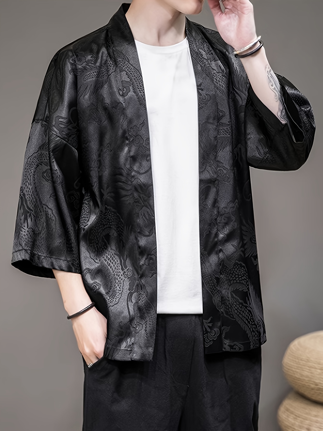 2026 Summer Men's Kimono 3D Pr - Summer Clothing Design review and price
