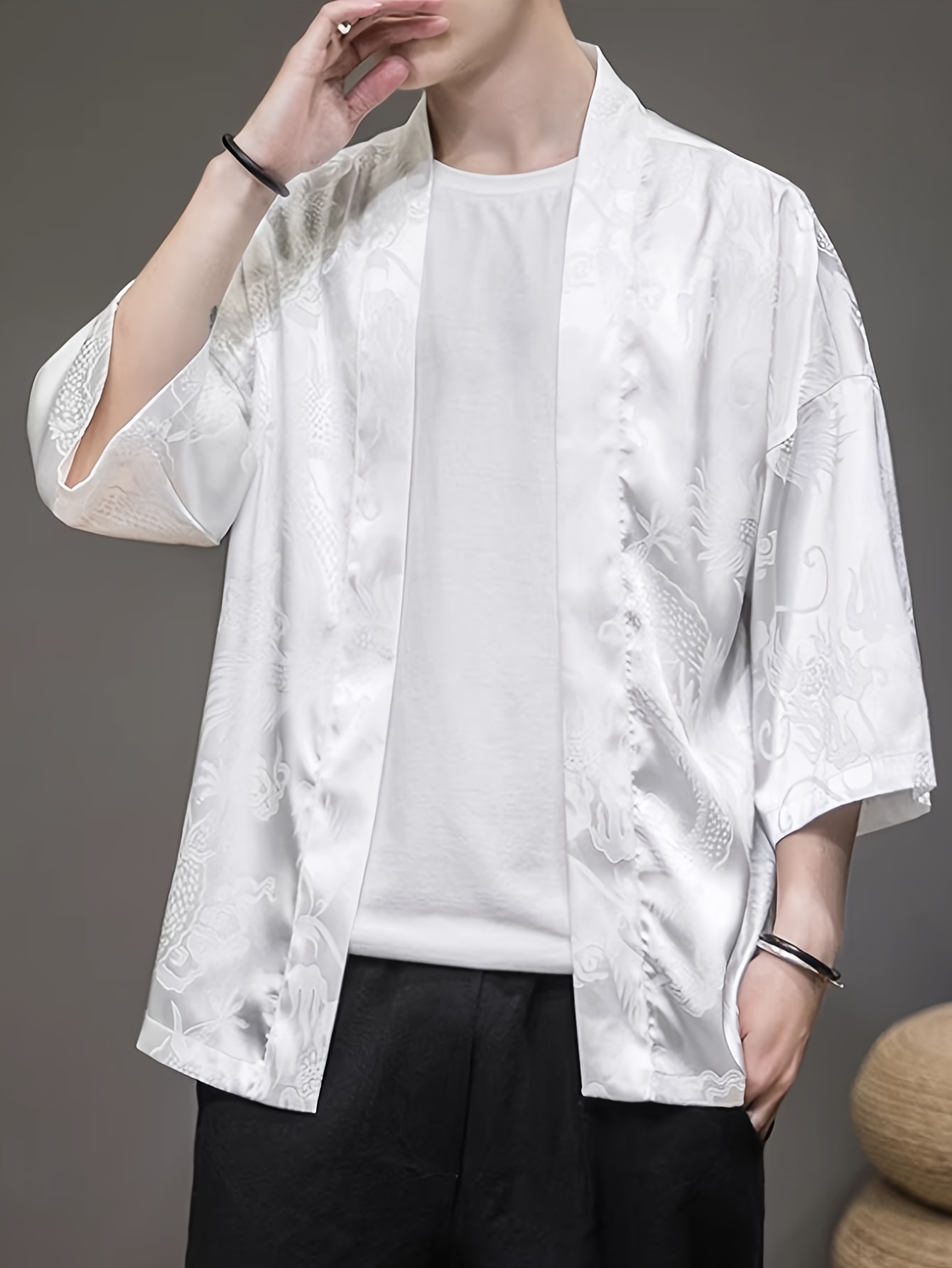 2026 Summer Men's Kimono 3D Pr - Summer Clothing Design review and price