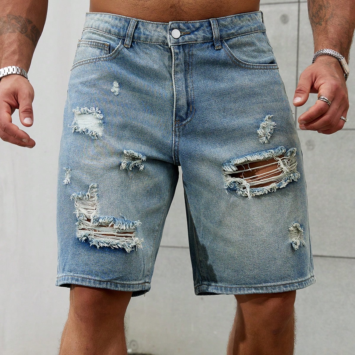 New Fashion Mens Ripped Short  - Summer Clothing Brands review and price