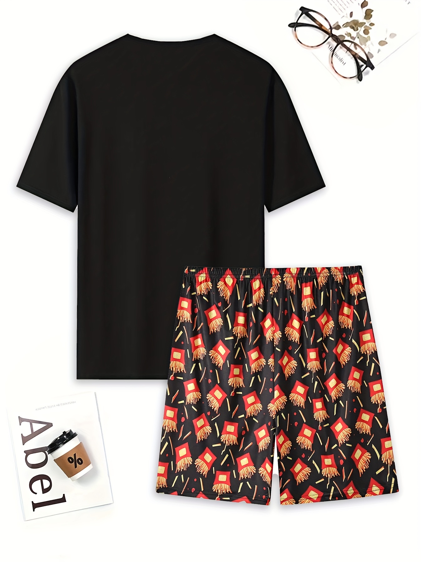A set of french fries printed  - Summer Clothing In French review and price