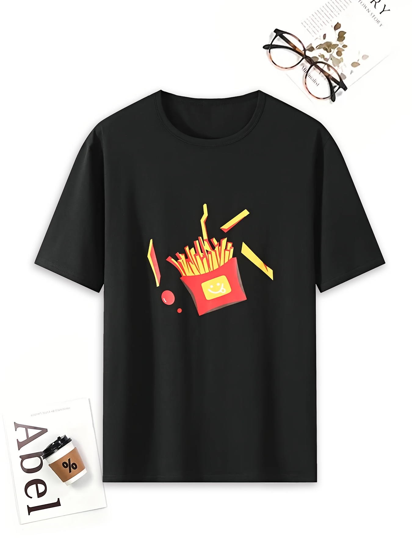 A set of french fries printed  - Summer Clothing In French review and price