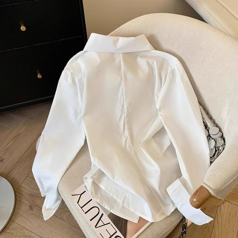 Designer Irregular Long sleeve - Tie Front Shirt review and price