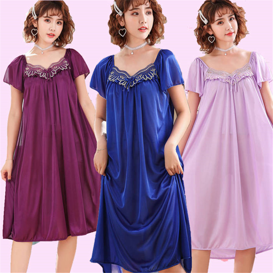 NEW Summer Ice Silk Nightgown  - Summer Nights Clothing review and price