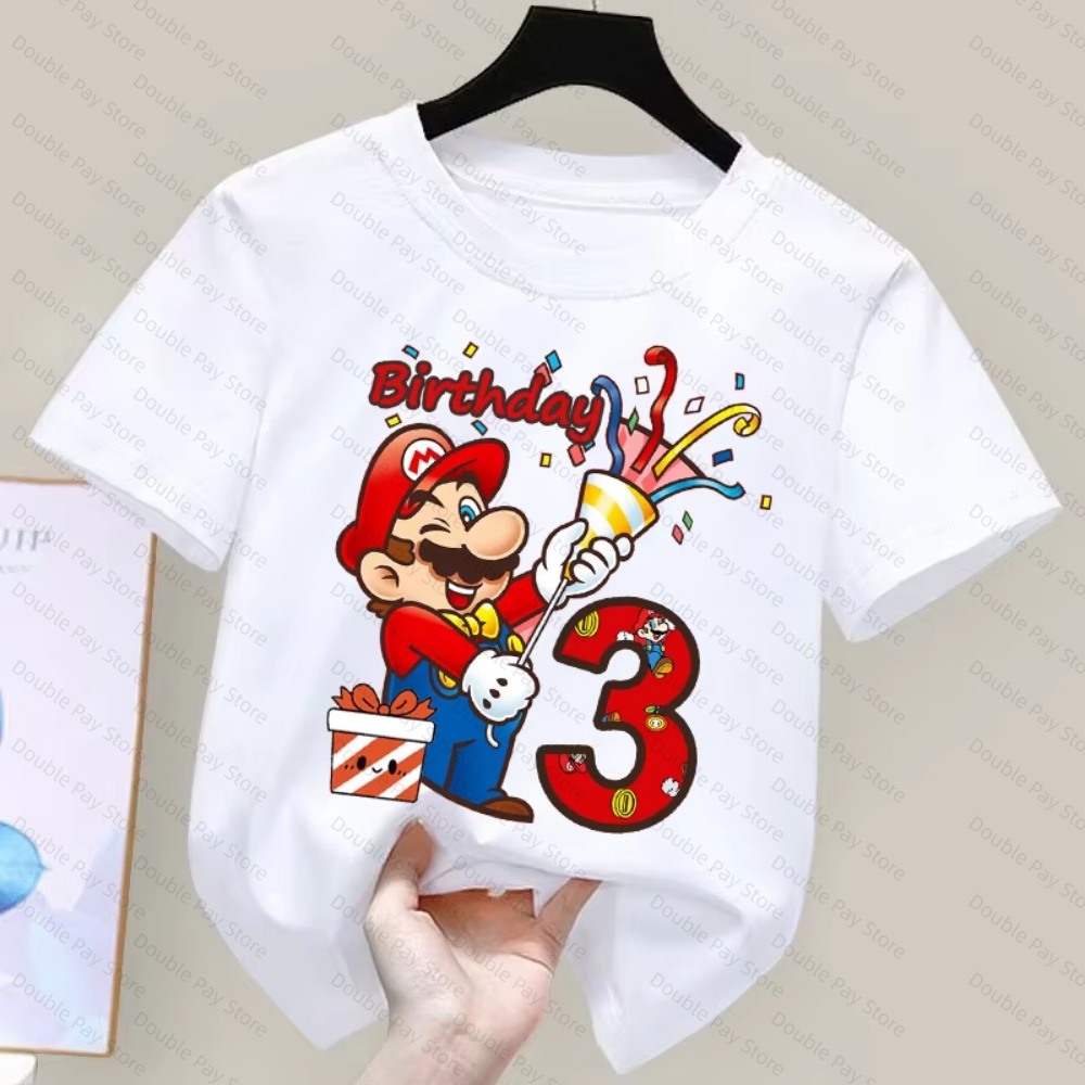 Kids Cartoon Mario Birthday Nu - Summer Edit Clothing review and price
